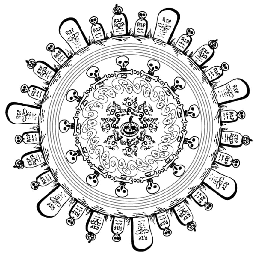 Halloween Mandala 10