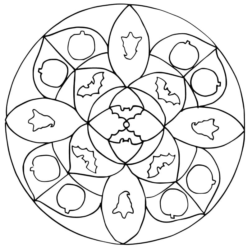 Halloween Mandala 4