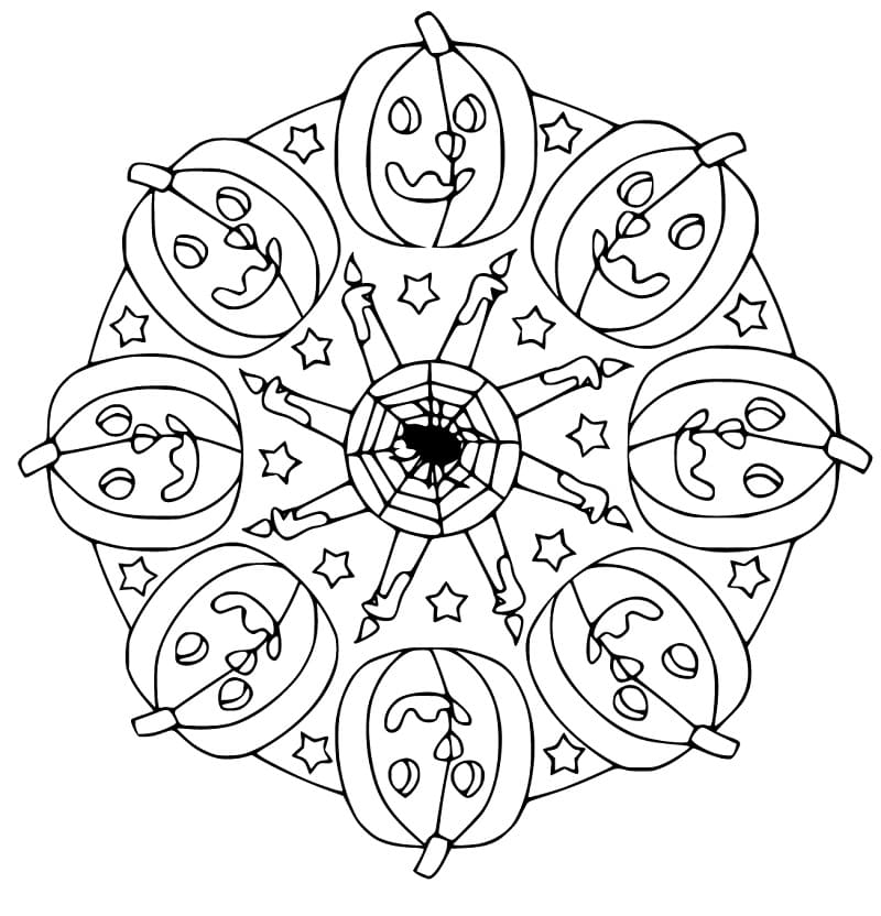 Halloween Mandala 6