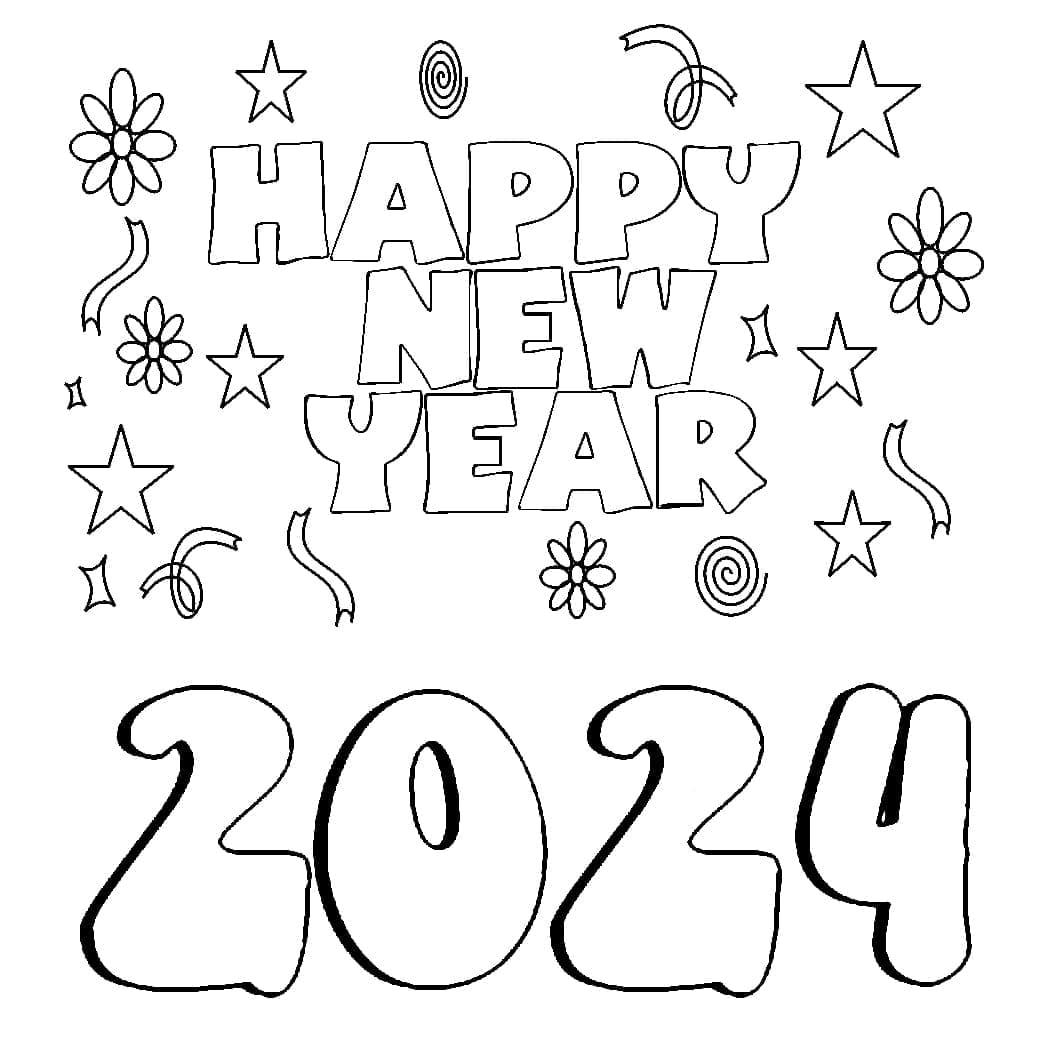 Happy New Year 2024 For Kids