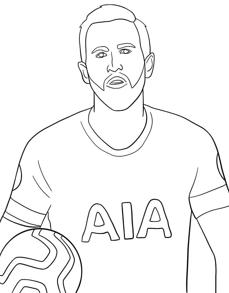 Harry Kane 1 Coloring Game Harry Kane 1