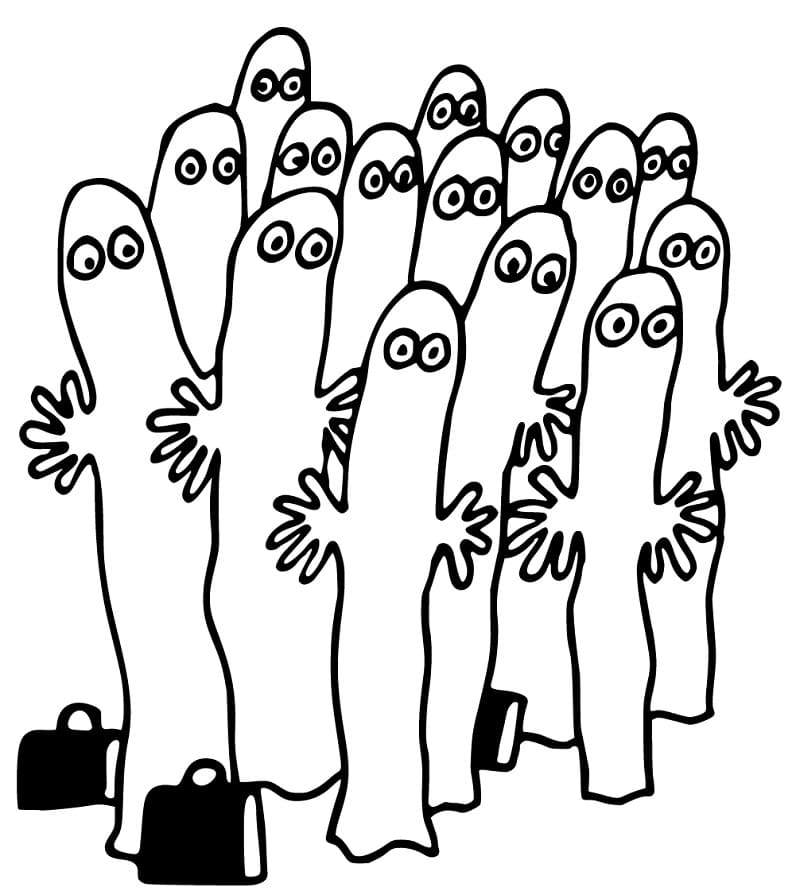 Hattifatteners from Moomin