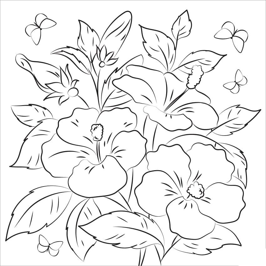 Hibiscus 7 Coloring Game Hibiscus 7