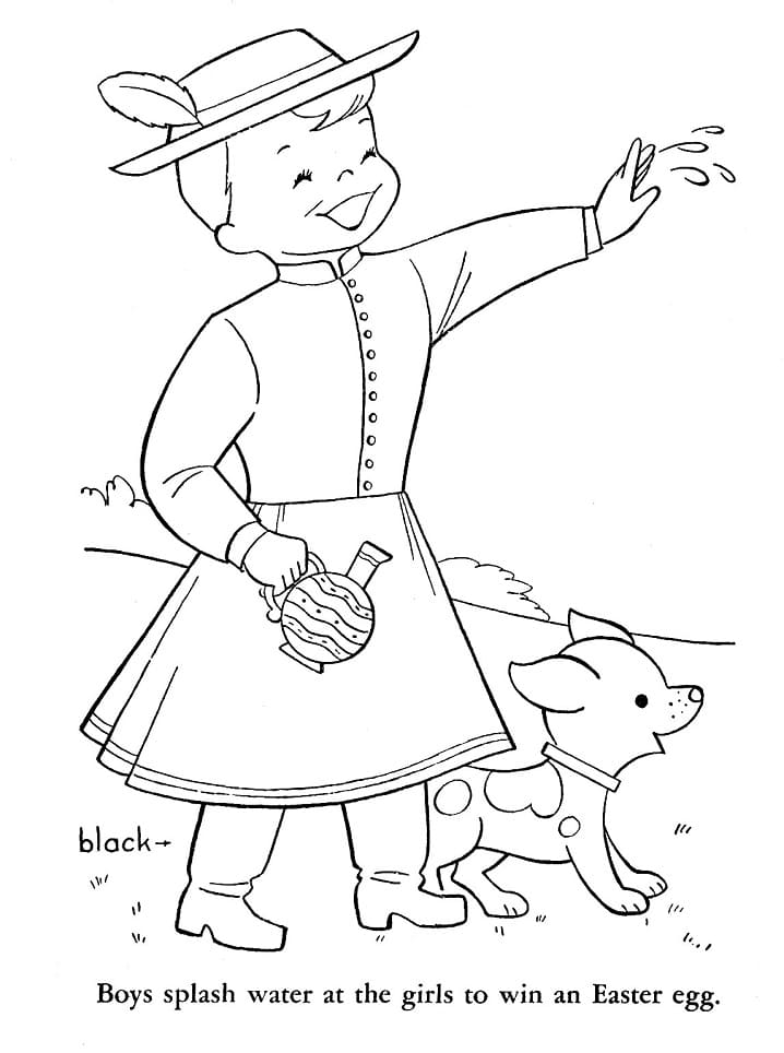 Hungarian Boy Coloring Game Hungarian Boy