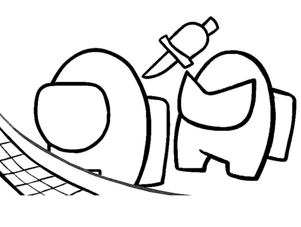 Impostor Behind Coloring Game Impostor Behind