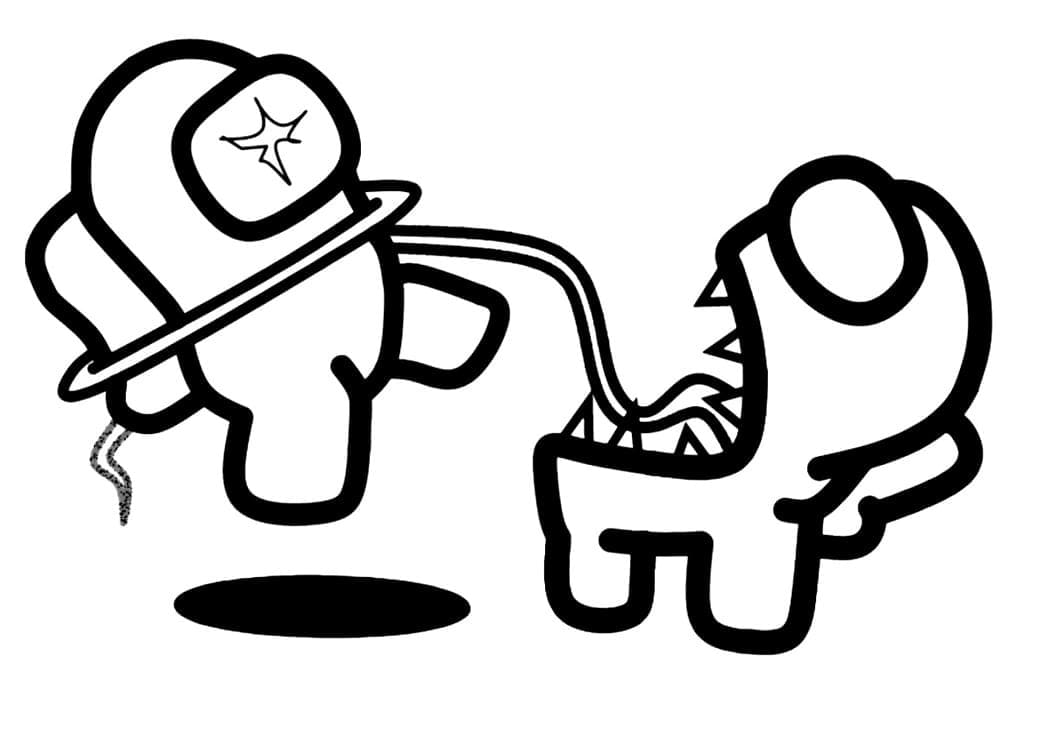 Impostor Eating Crewmate Coloring Game Impostor Eating Crewmate