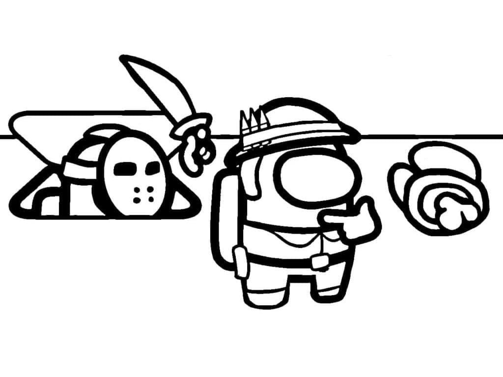 Impostor Masked Coloring Game Impostor Masked