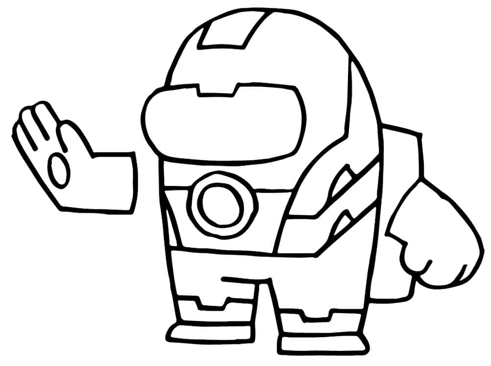 Iron Man Among Us Coloring Game Iron Man Among Us