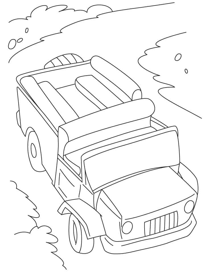 Jeep on Road Coloring Game Jeep on Road