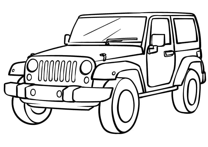 Jeep Printable Coloring Game Jeep Printable