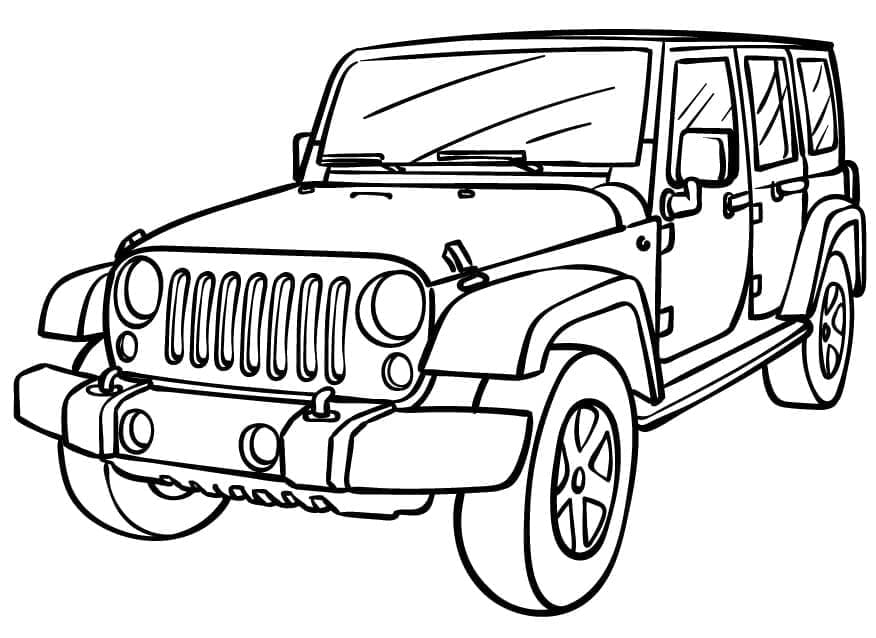 Jeep to Print Coloring Game Jeep to Print