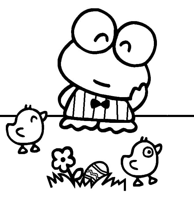 Keroppi and Easter Chicks