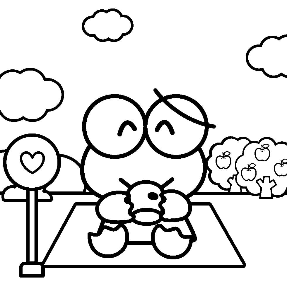 Keroppi Free Printable