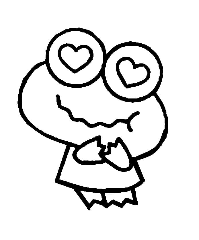 Keroppi in Love Coloring Game Keroppi in Love