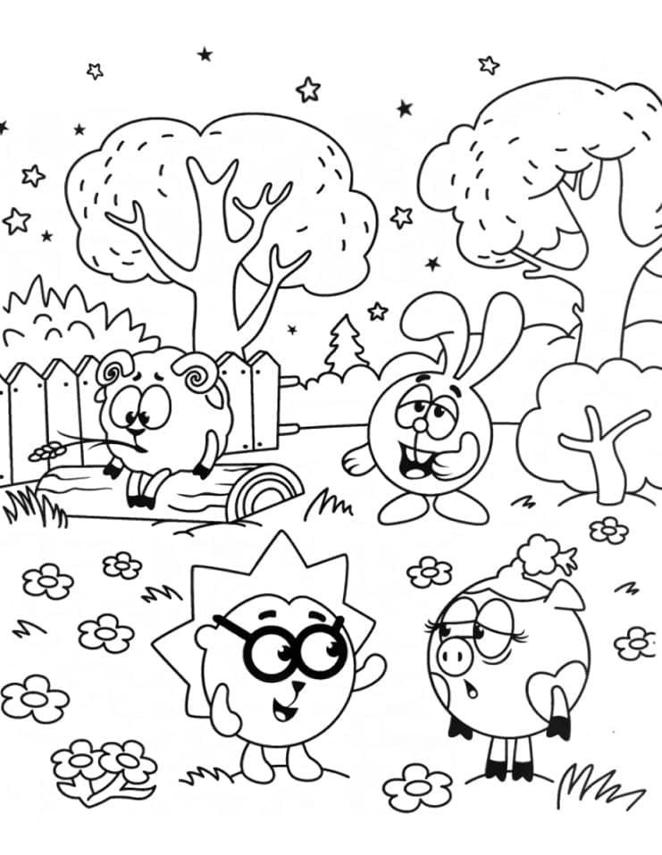 Kikoriki's Characters Coloring Game Kikoriki's Characters