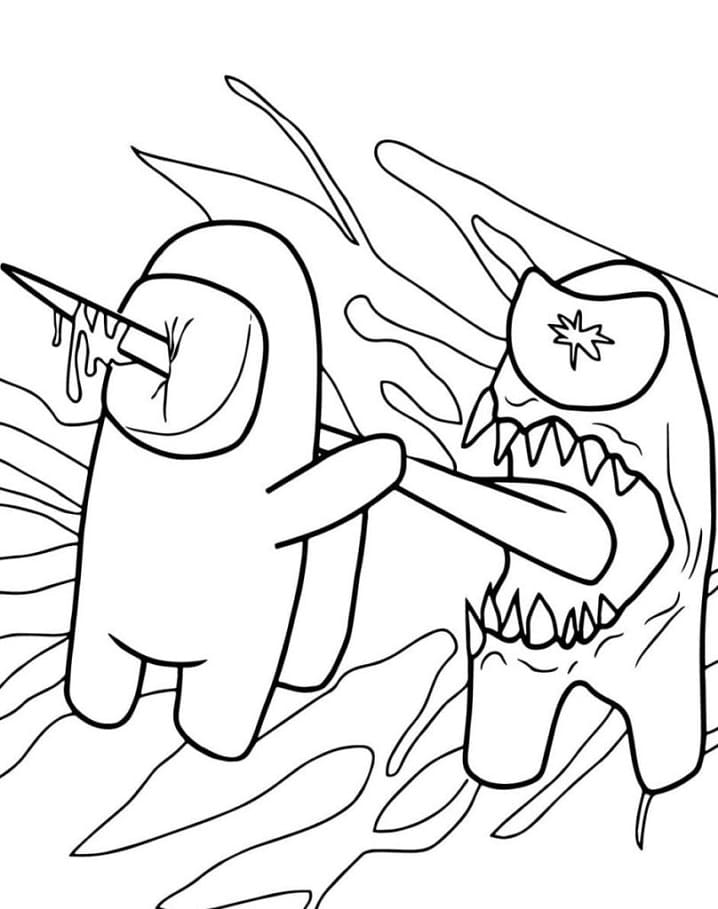 Killing Crewmate Coloring Game Killing Crewmate