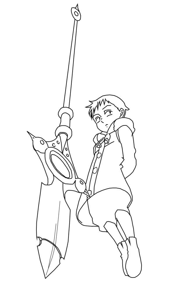 King from 7 Deadly Sins 3 Coloring Game King from 7 Deadly Sins 3
