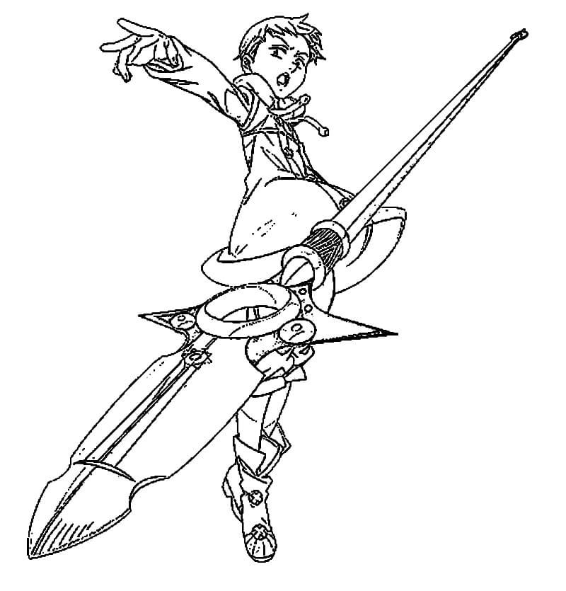 King from 7 Deadly Sins 6 Coloring Game King from 7 Deadly Sins 6