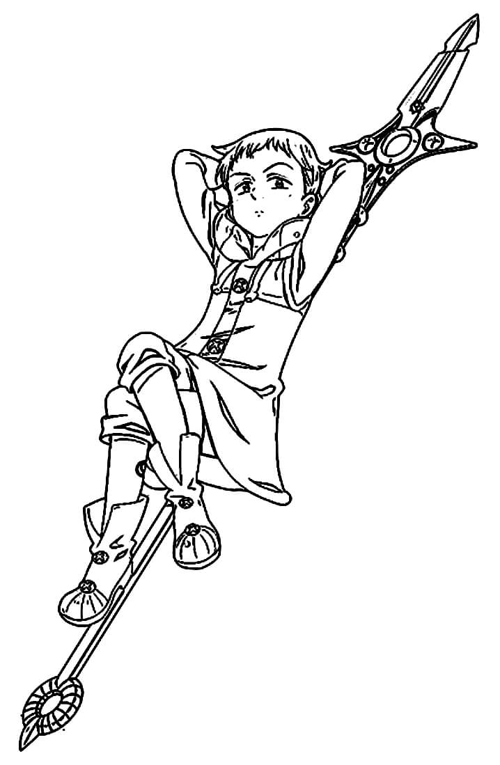 King from 7 Deadly Sins 9 Coloring Game King from 7 Deadly Sins 9