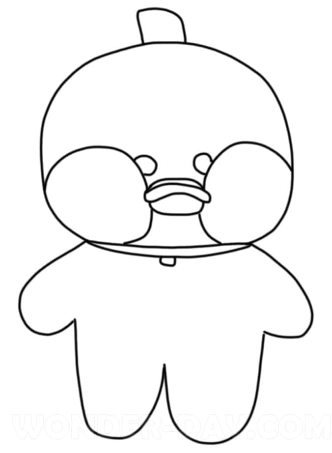 Lalafanfan Duck Image Coloring Game Lalafanfan Duck Image