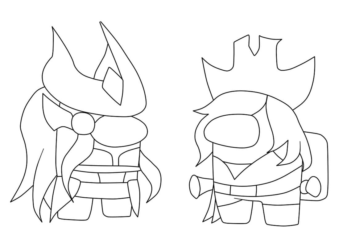League of Legends Among Us Coloring Game League of Legends Among Us