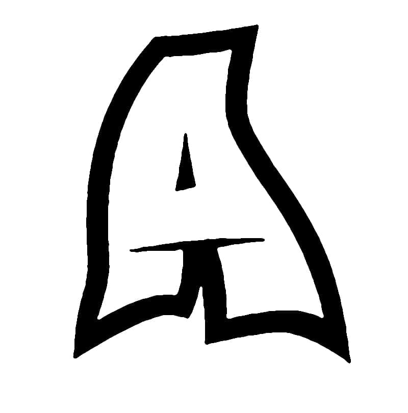 Letter A Graffiti Alphabet
