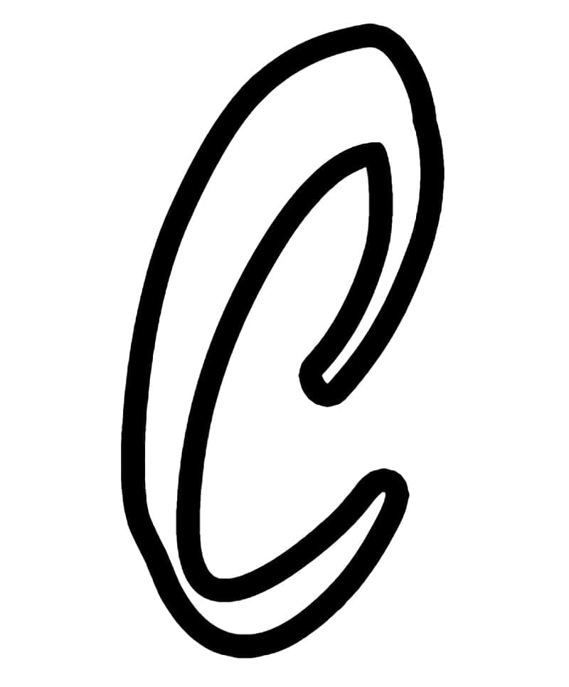 Letter C Calligraphy Alphabet