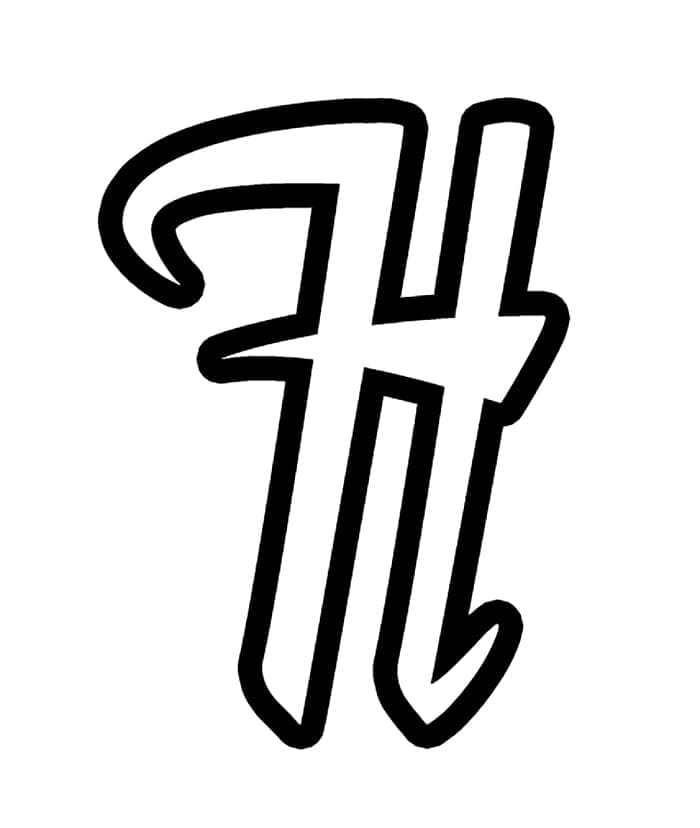 Letter H Calligraphy Alphabet