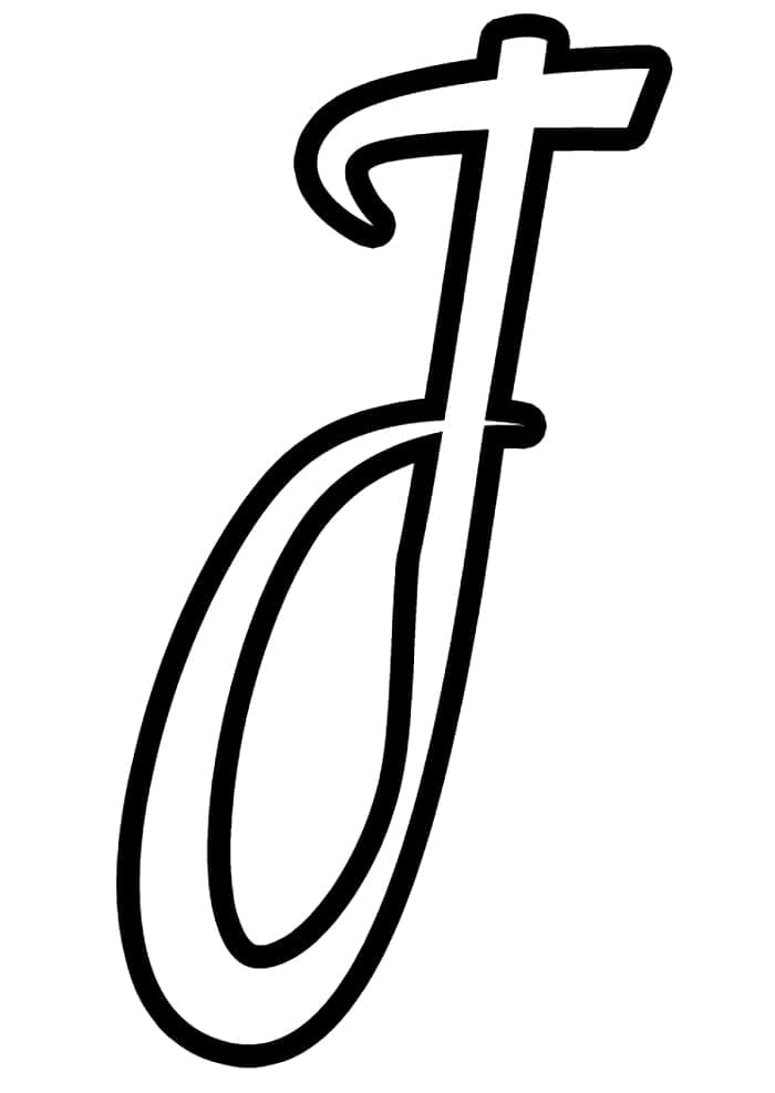 Letter J Calligraphy Alphabet