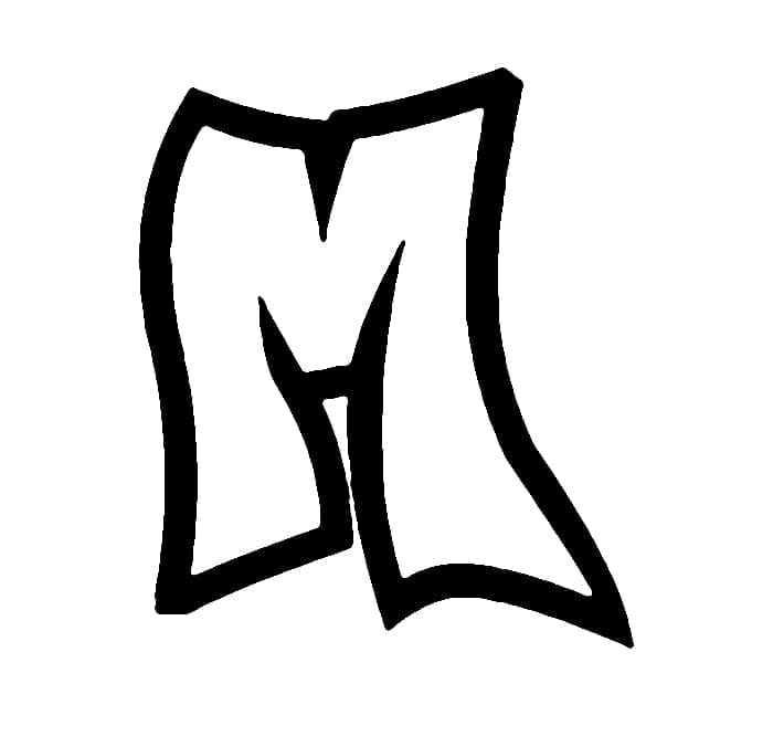 Letter M Graffiti Alphabet