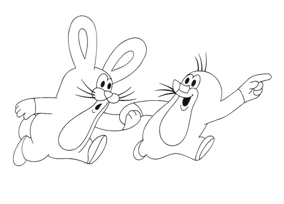 Little Bunny and Krtek