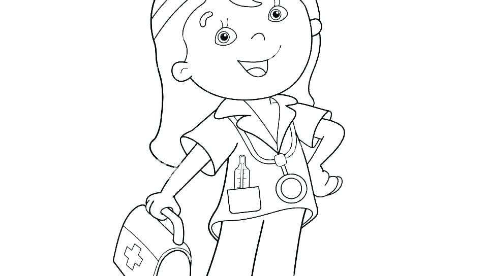 Little Girl Doctor Coloring Game Little Girl Doctor