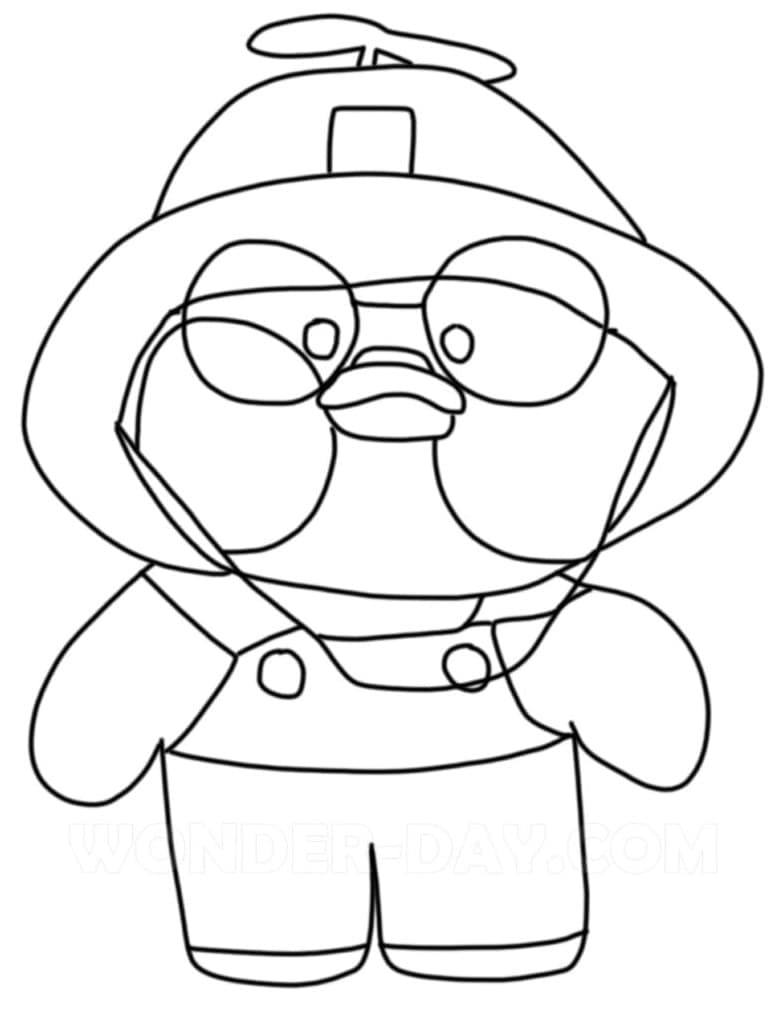 Little Lalafanfan Duck Coloring Game Little Lalafanfan Duck