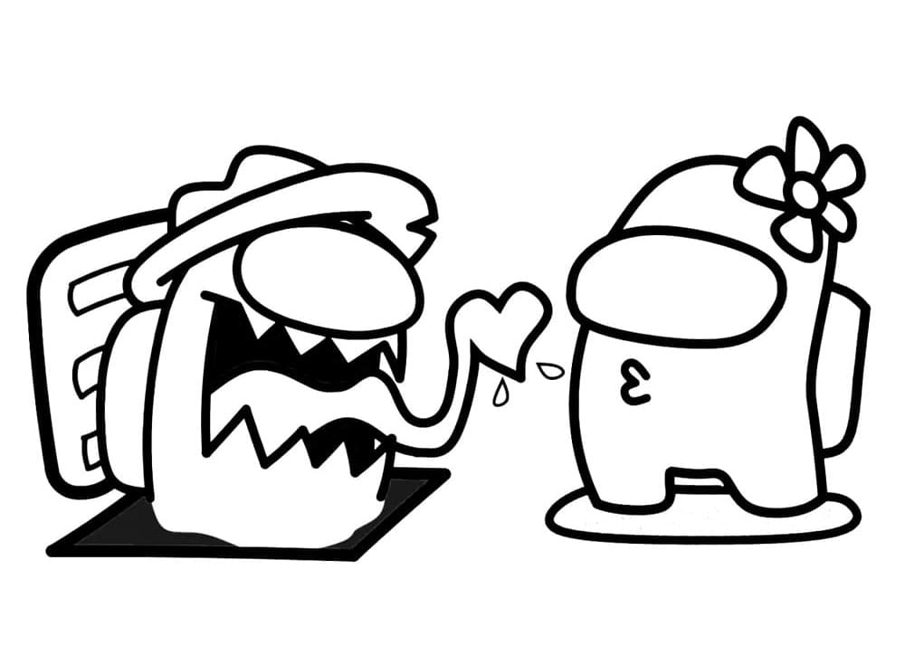 Love Imposter Coloring Game Love Imposter