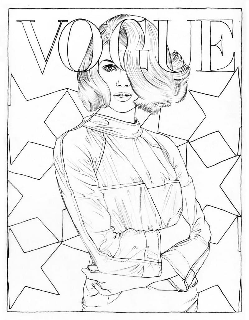 Magazine Cover Girl 1 Coloring Game Magazine Cover Girl 1