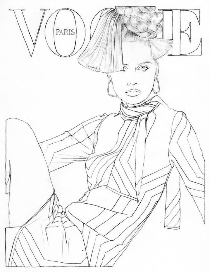 Magazine Cover Girl Coloring Game Magazine Cover Girl