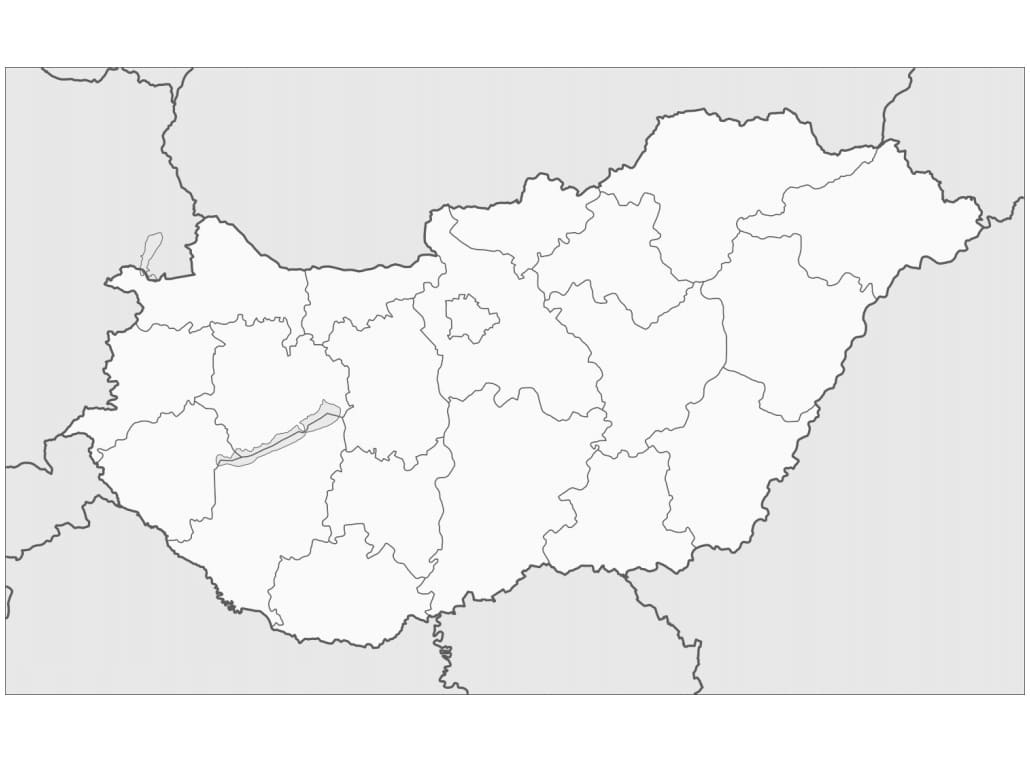 Map of Hungary Coloring Game Map of Hungary
