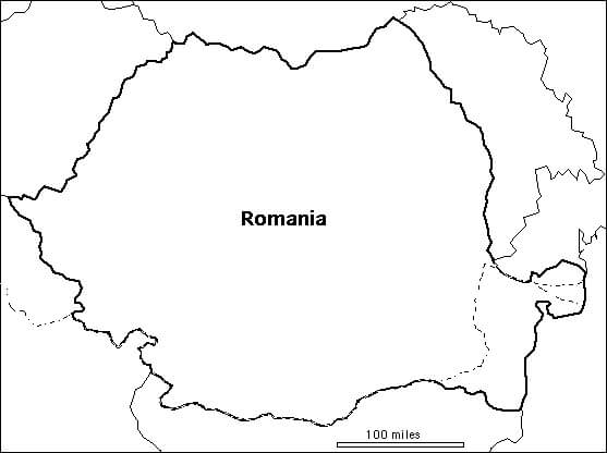 Map of Romania