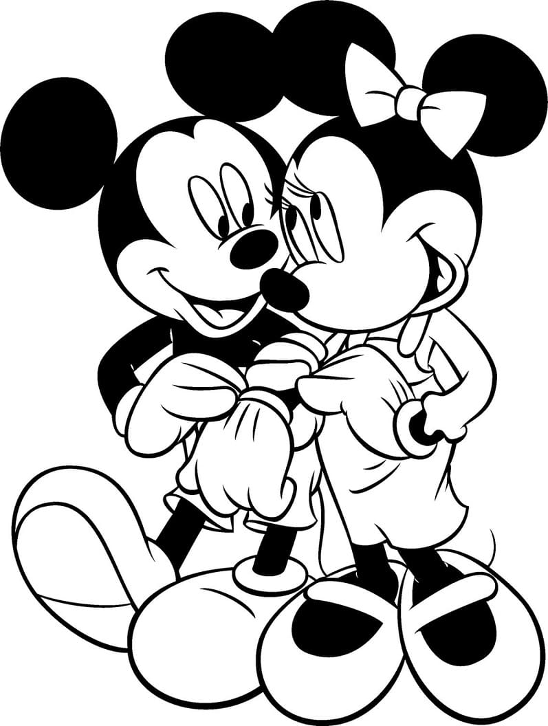 Minnie with Mickey Mouse