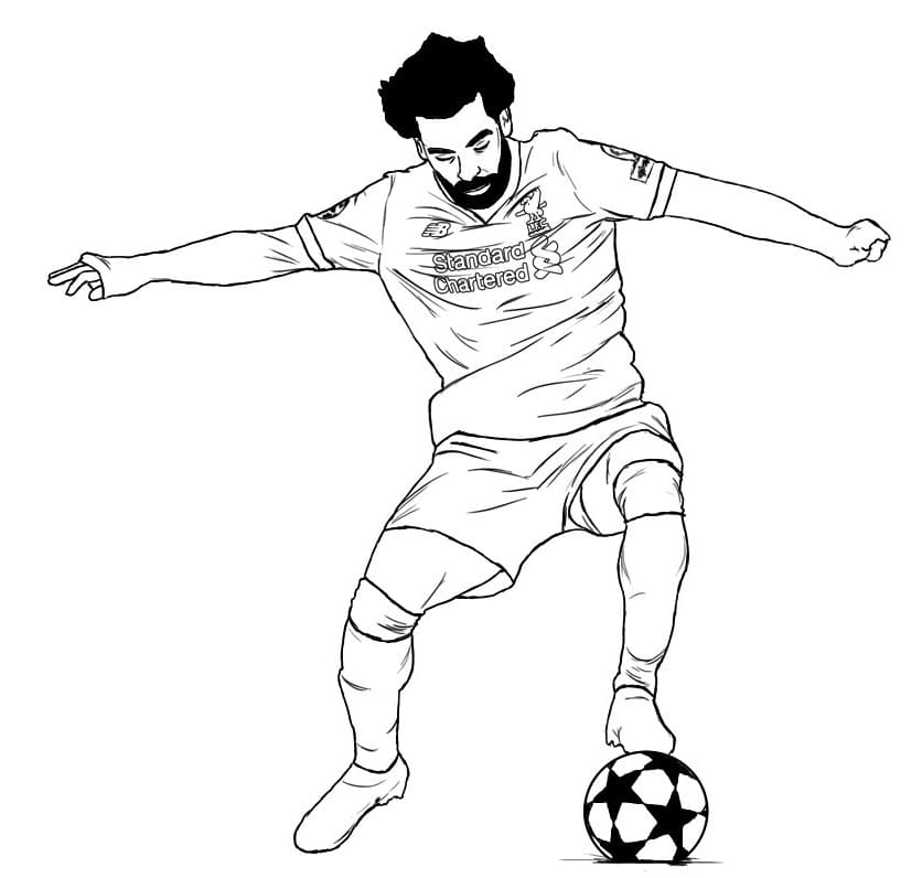 Mohamed Salah 3 Coloring Game Mohamed Salah 3