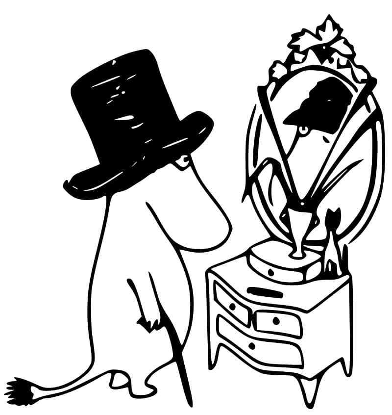 Moominpappa in Mirror