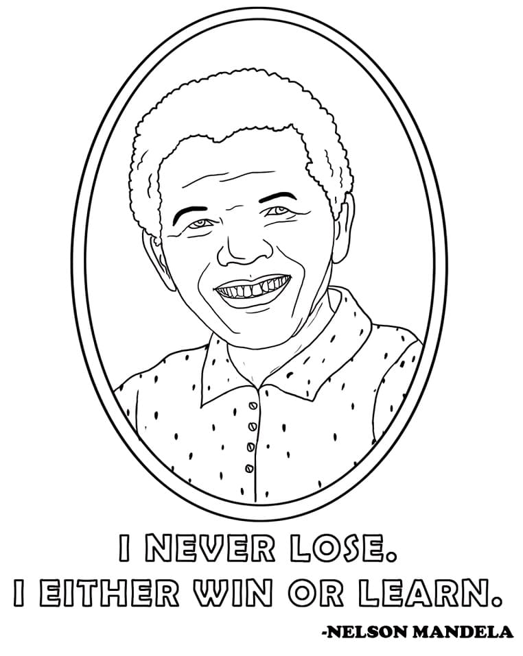 Nelson Mandela 8 Coloring Game Nelson Mandela 8