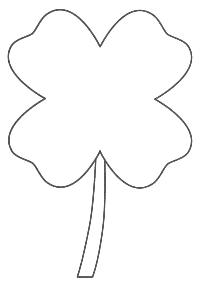 Normal Four Leaf Clover Coloring Game Normal Four Leaf Clover
