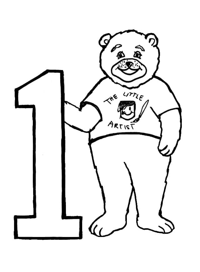 Number 1 and Bear