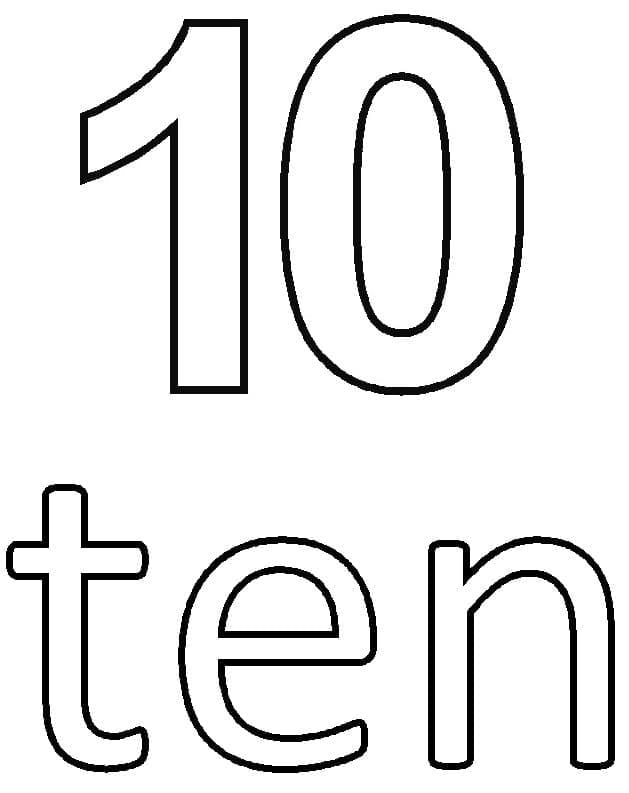 Number 10 For Children