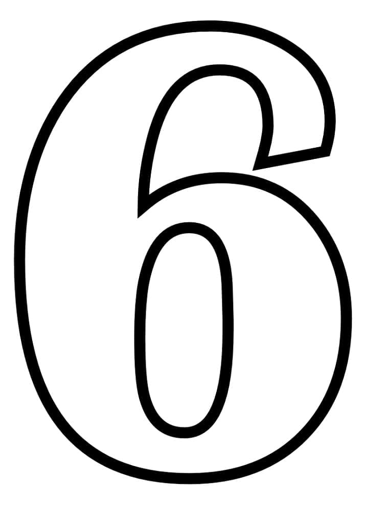 Number 6 For Kids