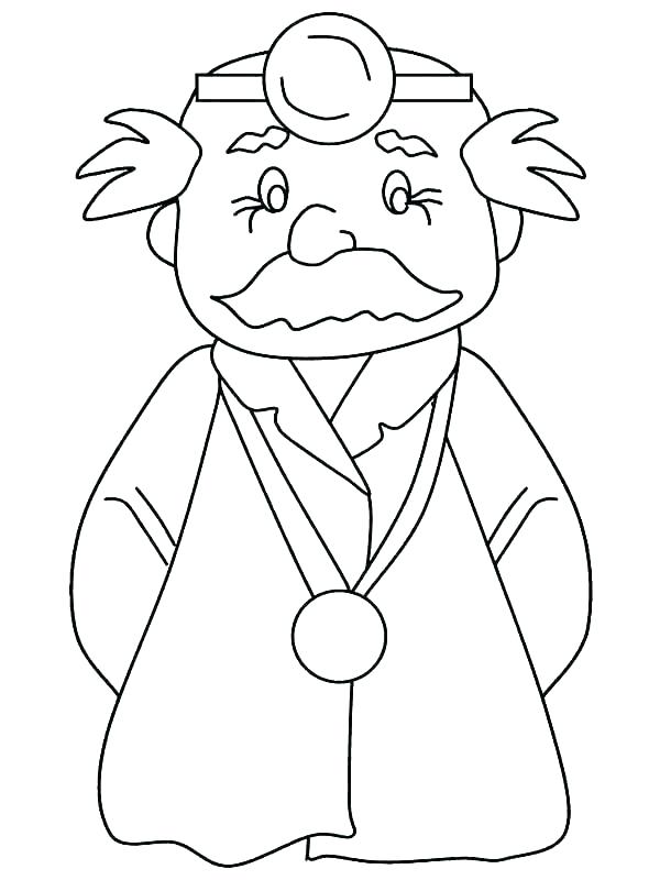 Old Doctor Coloring Game Old Doctor