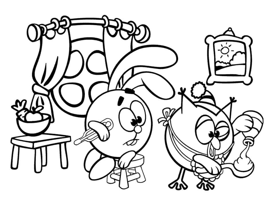 OlgaRiki and PogoRiki Coloring Game OlgaRiki and PogoRiki