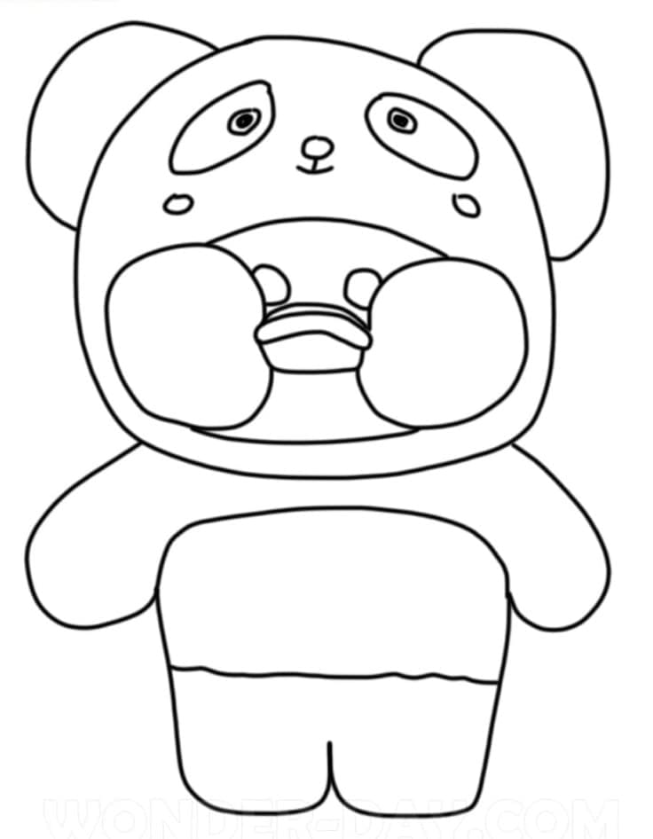 Panda Lalafanfan Duck Coloring Game Panda Lalafanfan Duck