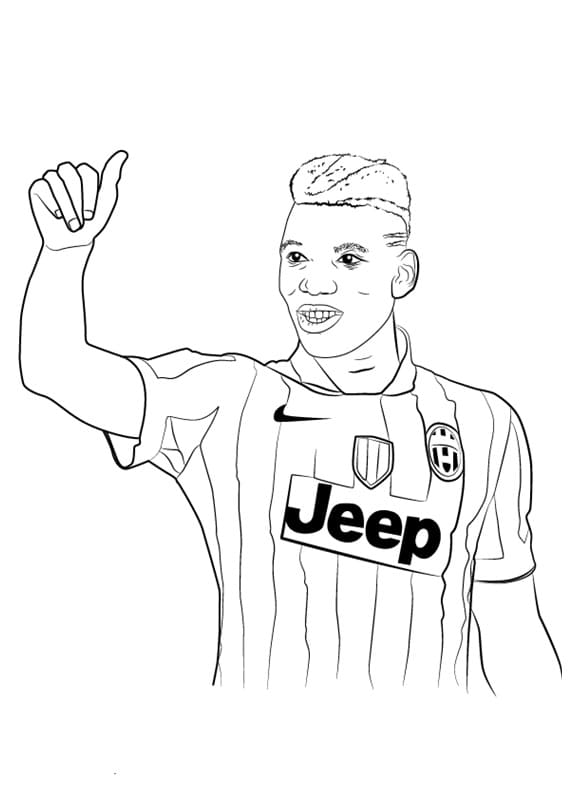 Paul Pogba 1 Coloring Game Paul Pogba 1